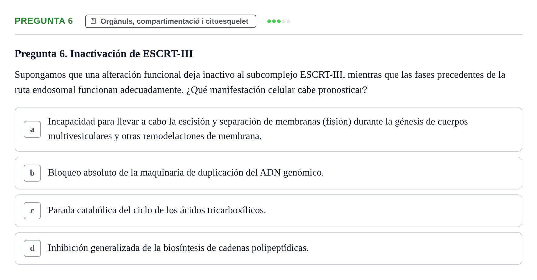 Enunciado: Pregunta 6