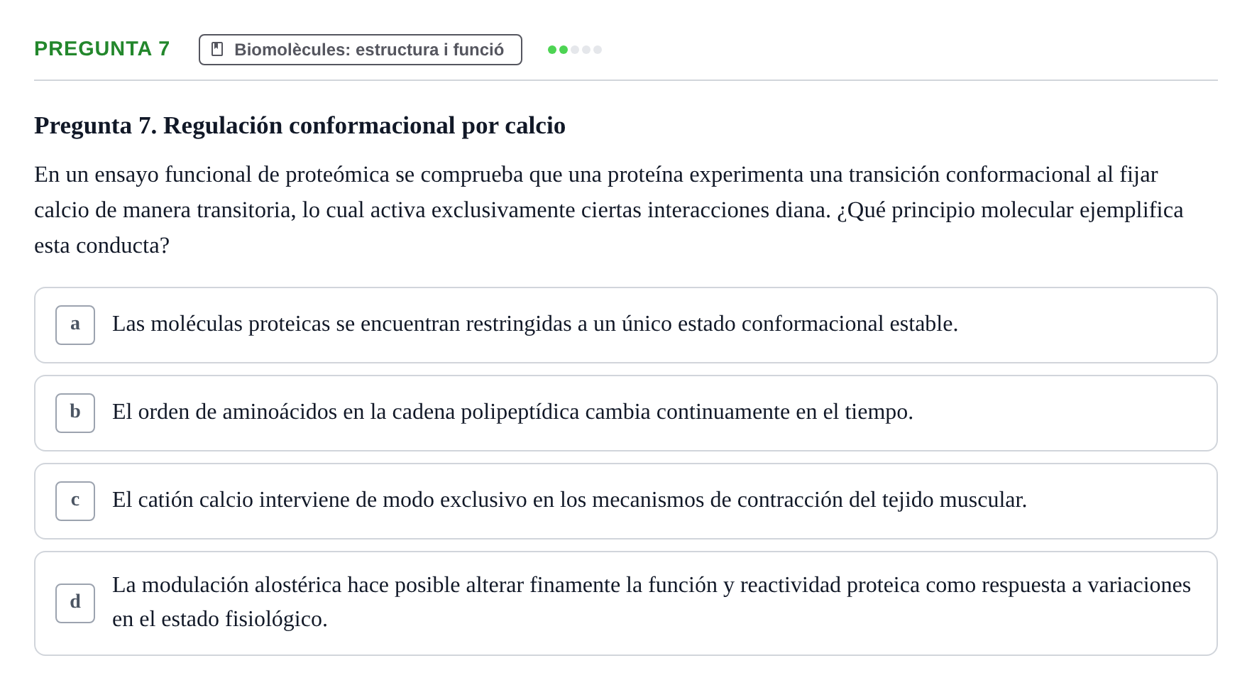 Enunciado: Pregunta 7