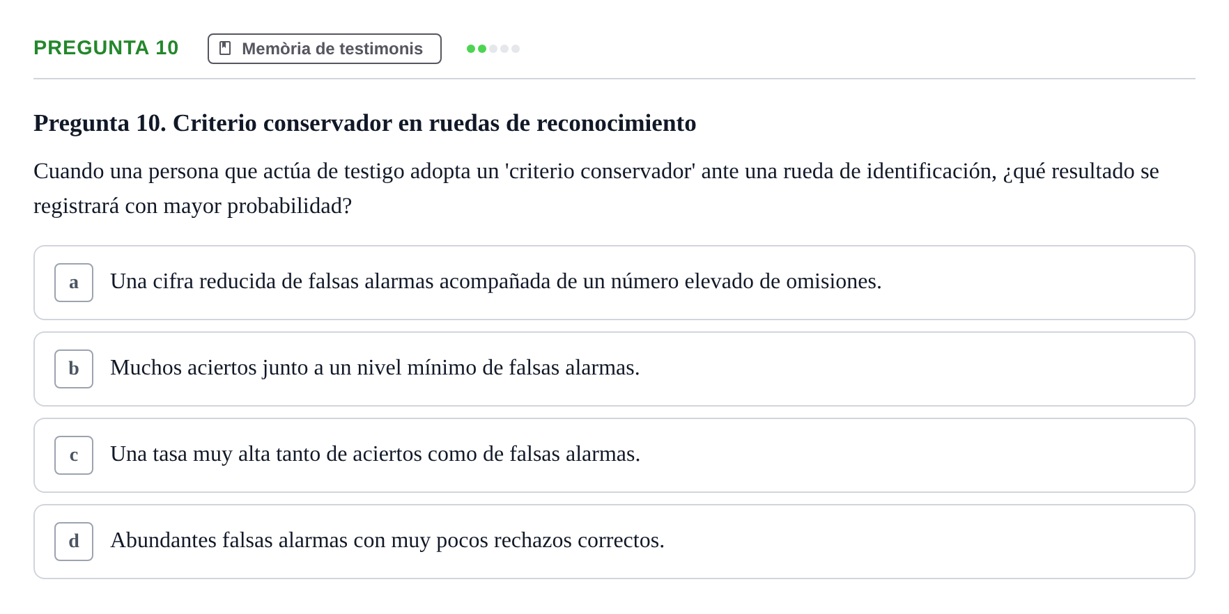 Enunciado: Pregunta 10 · Memoria I Representació UB 2008