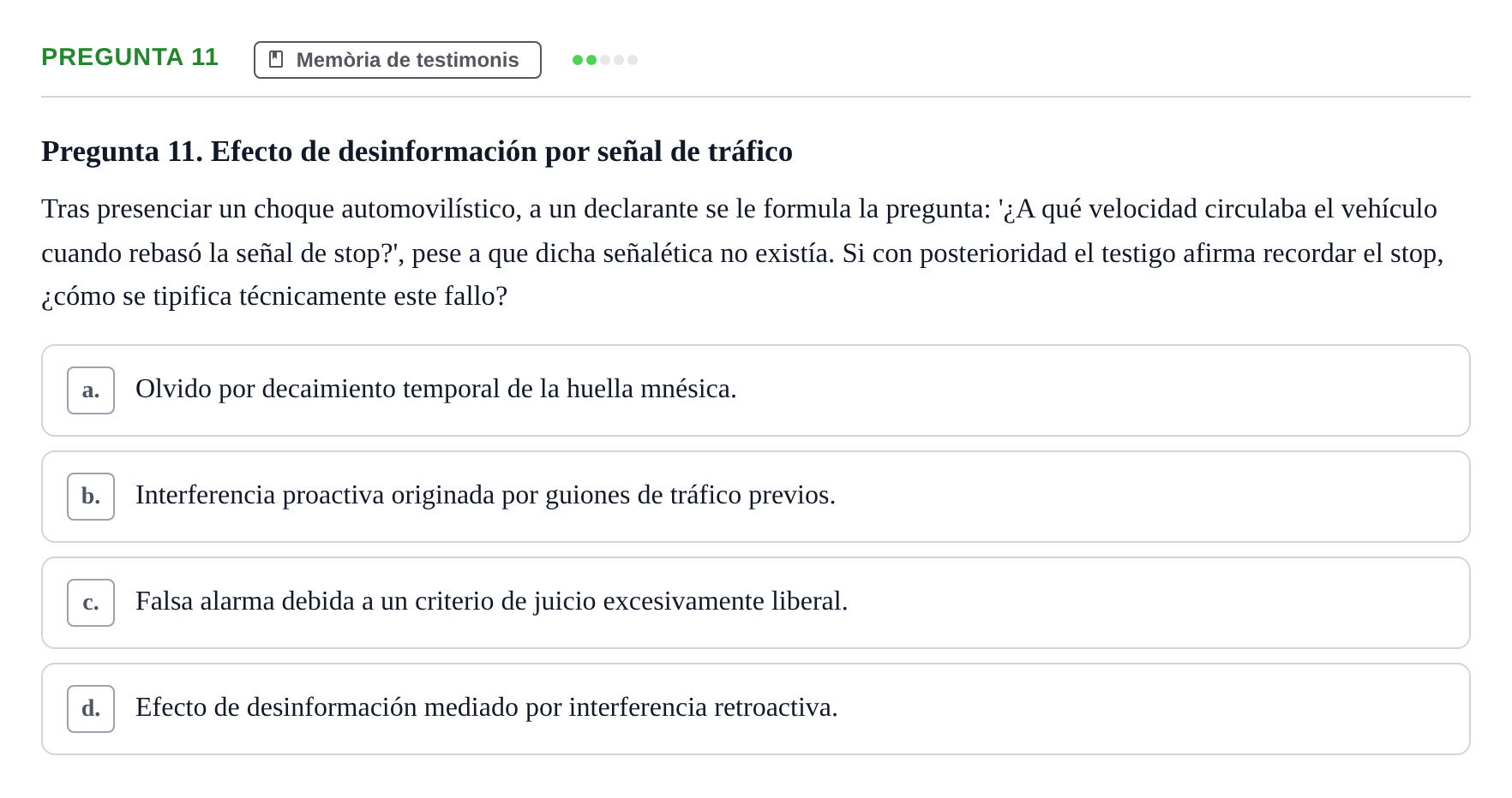 Enunciado: Pregunta 11 · Memoria I Representació UB 2008