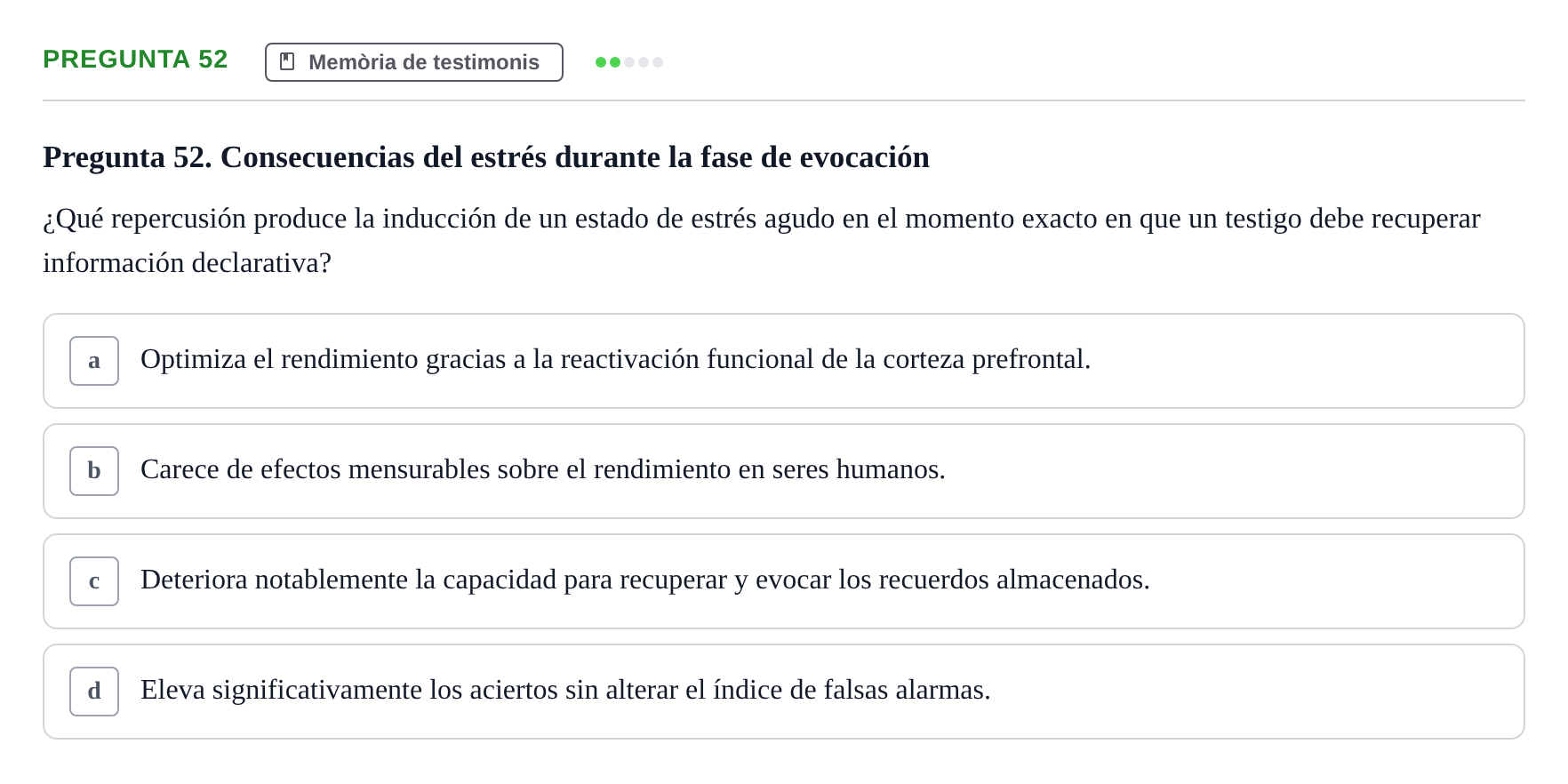 Enunciado: Pregunta 52 · Memoria I Representació UB 2008