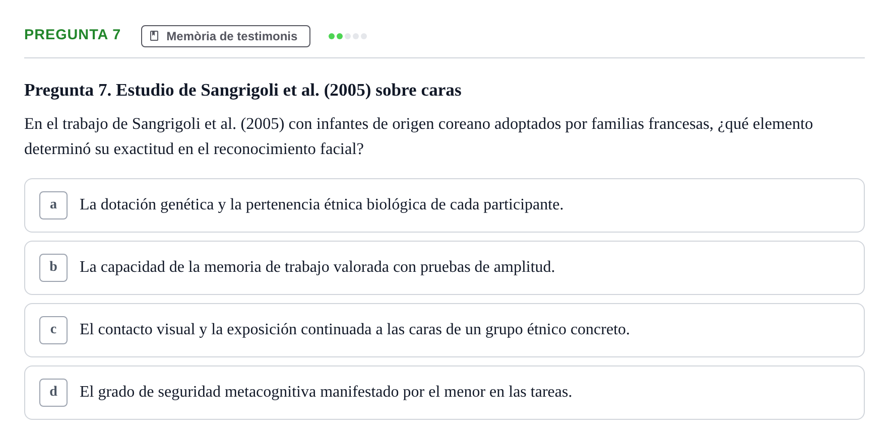 Enunciado: Pregunta 7 · Memoria I Representació UB 2008
