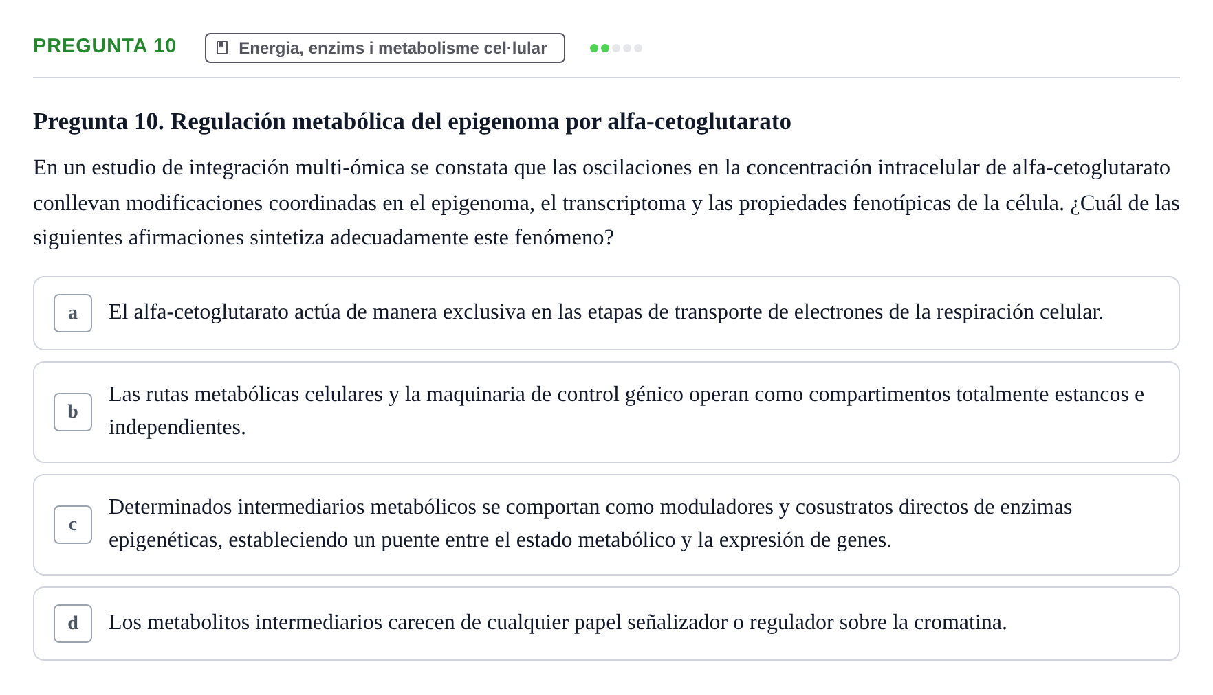 Enunciado: Pregunta 10