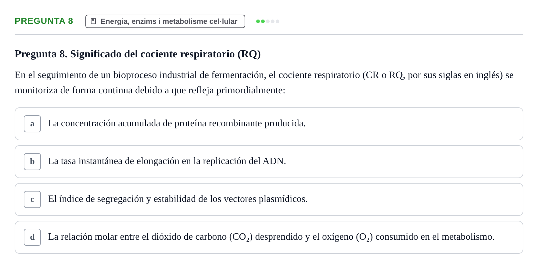 Enunciado: Pregunta 8