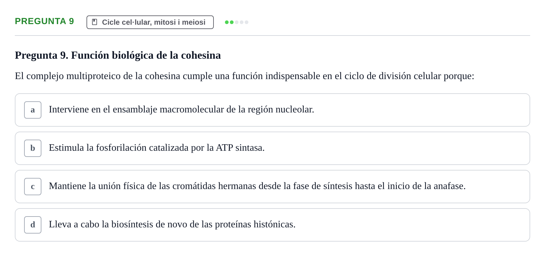 Enunciado: Pregunta 9