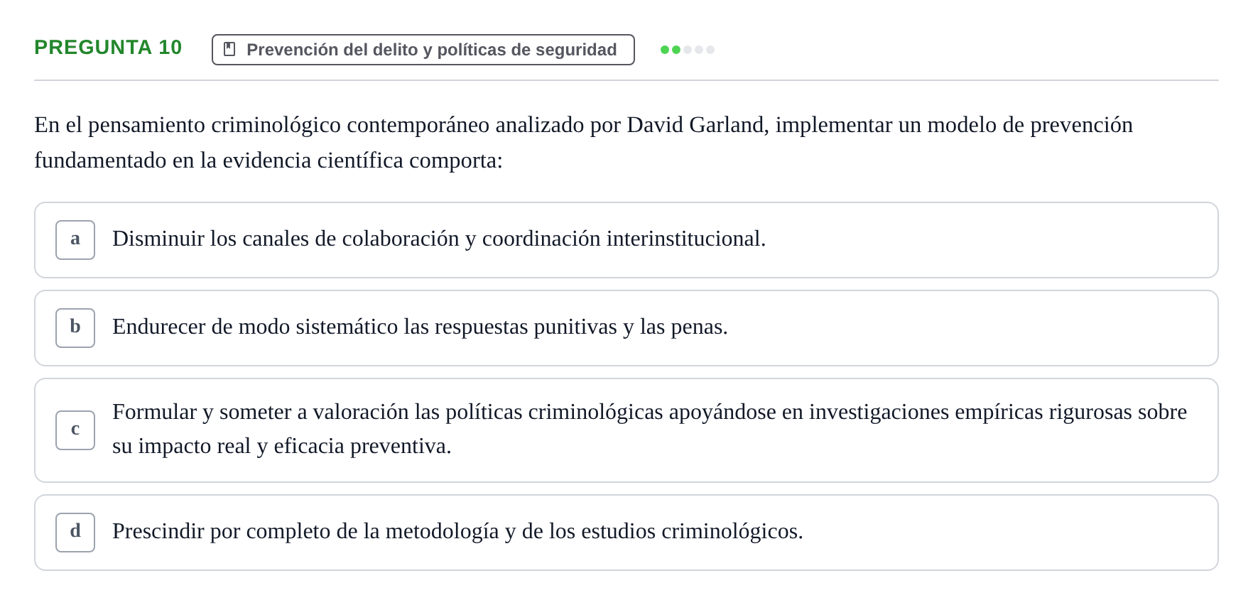 Enunciado: Pregunta 10