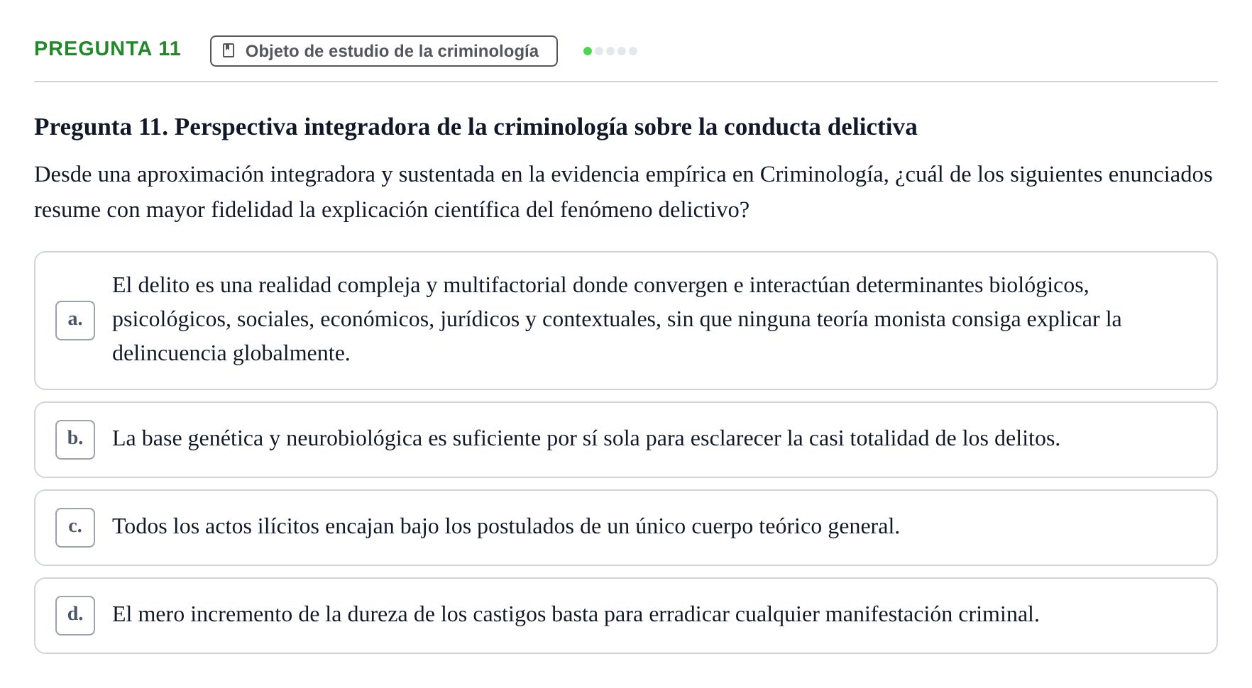 Enunciado: Pregunta 11