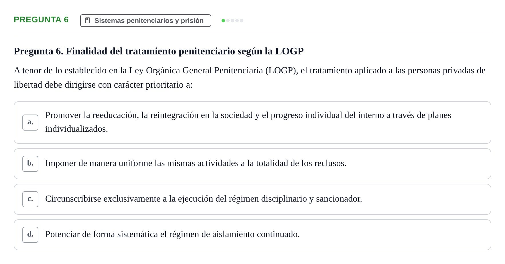 Enunciado: Pregunta 6