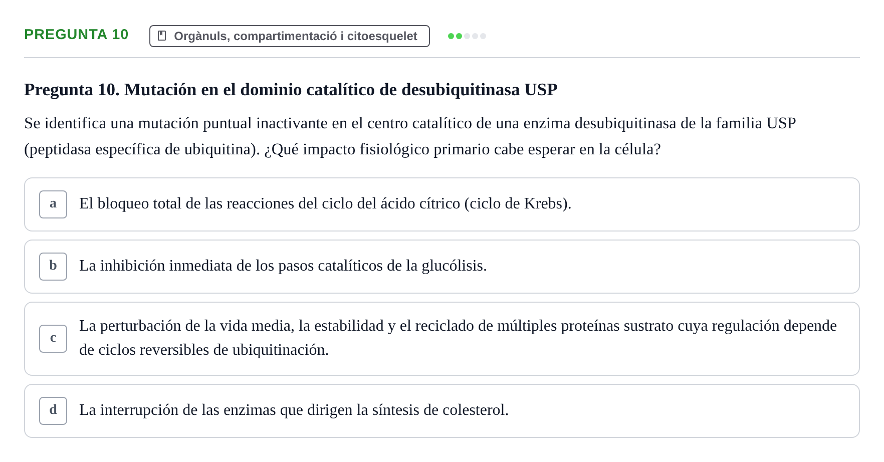 Enunciado: Pregunta 10