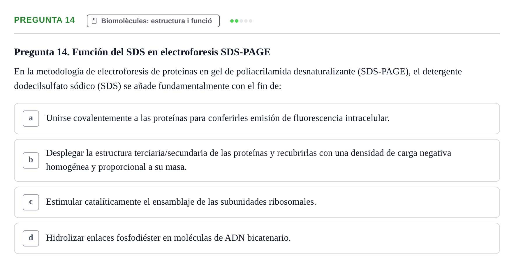 Enunciado: Pregunta 14