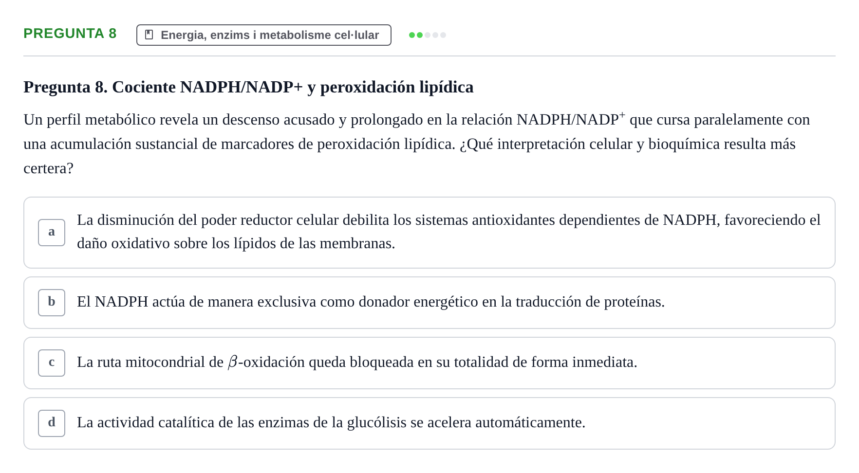 Enunciado: Pregunta 8