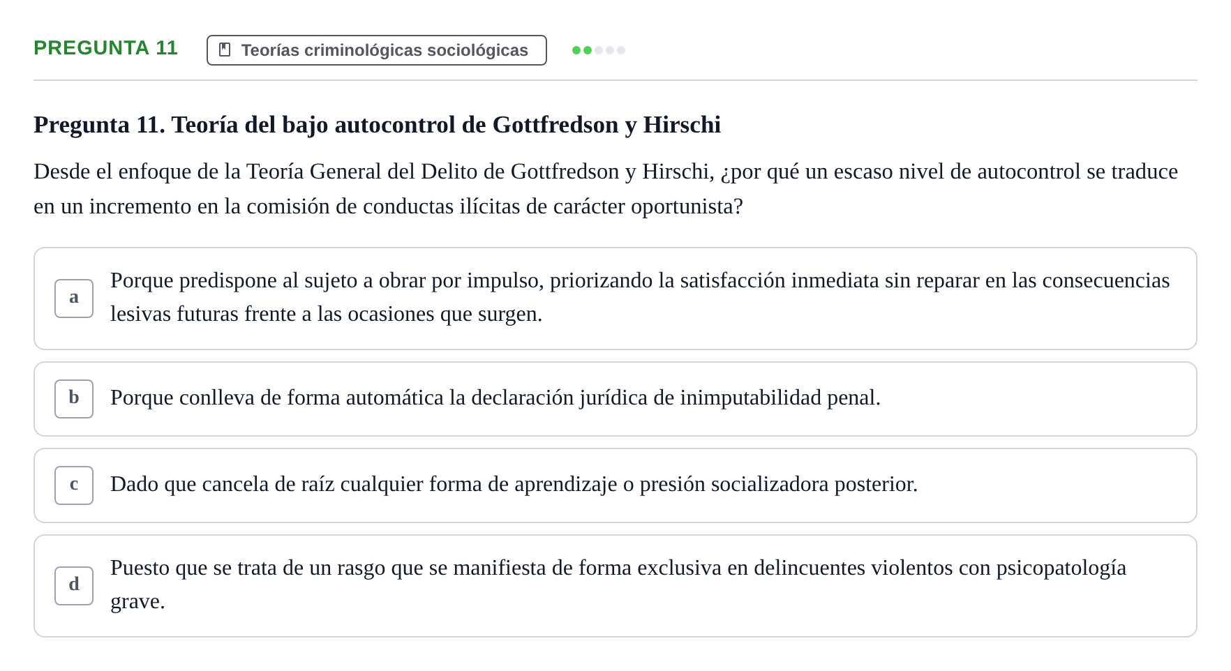 Enunciado: Pregunta 11