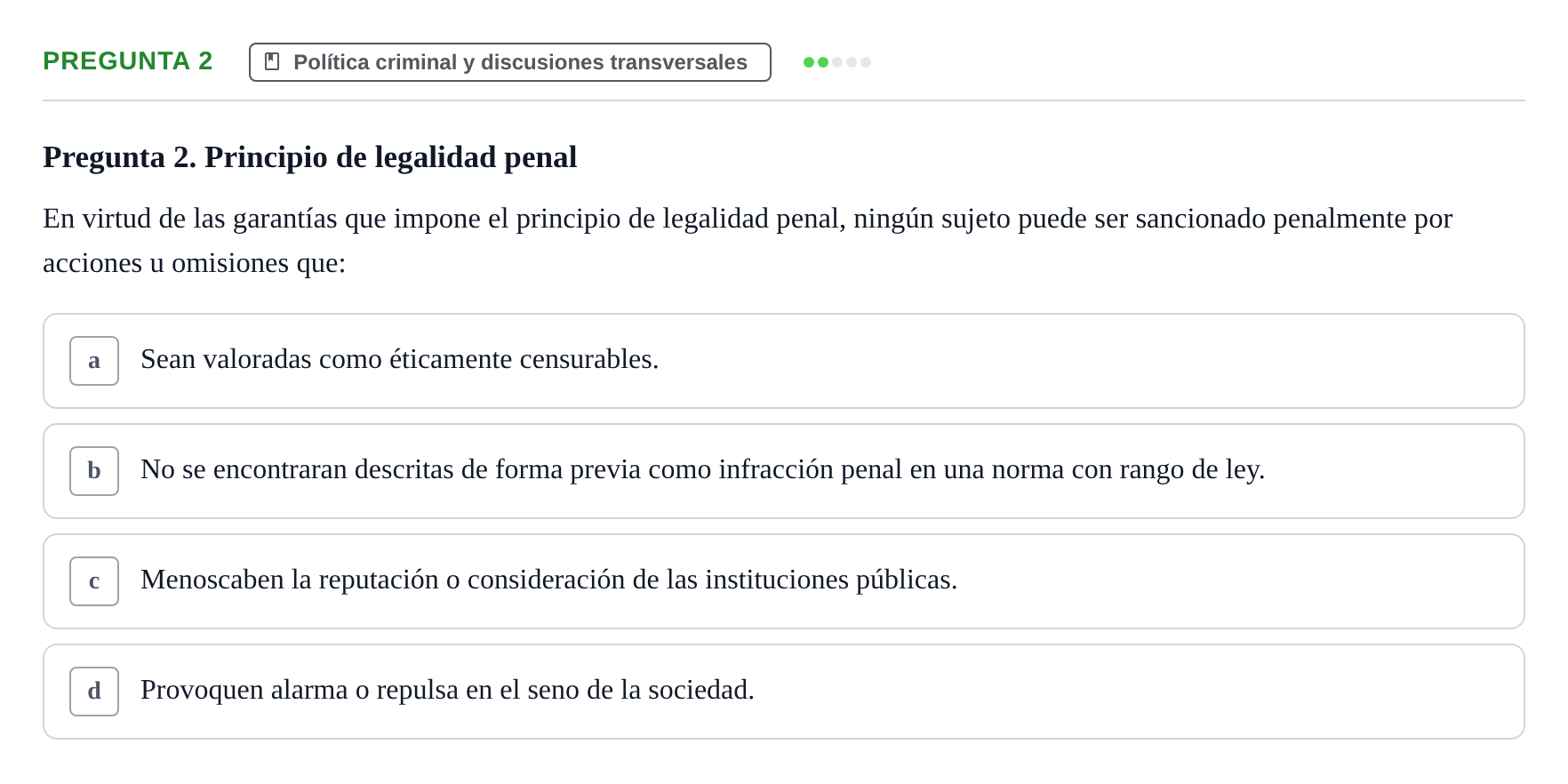 Enunciado: Pregunta 2