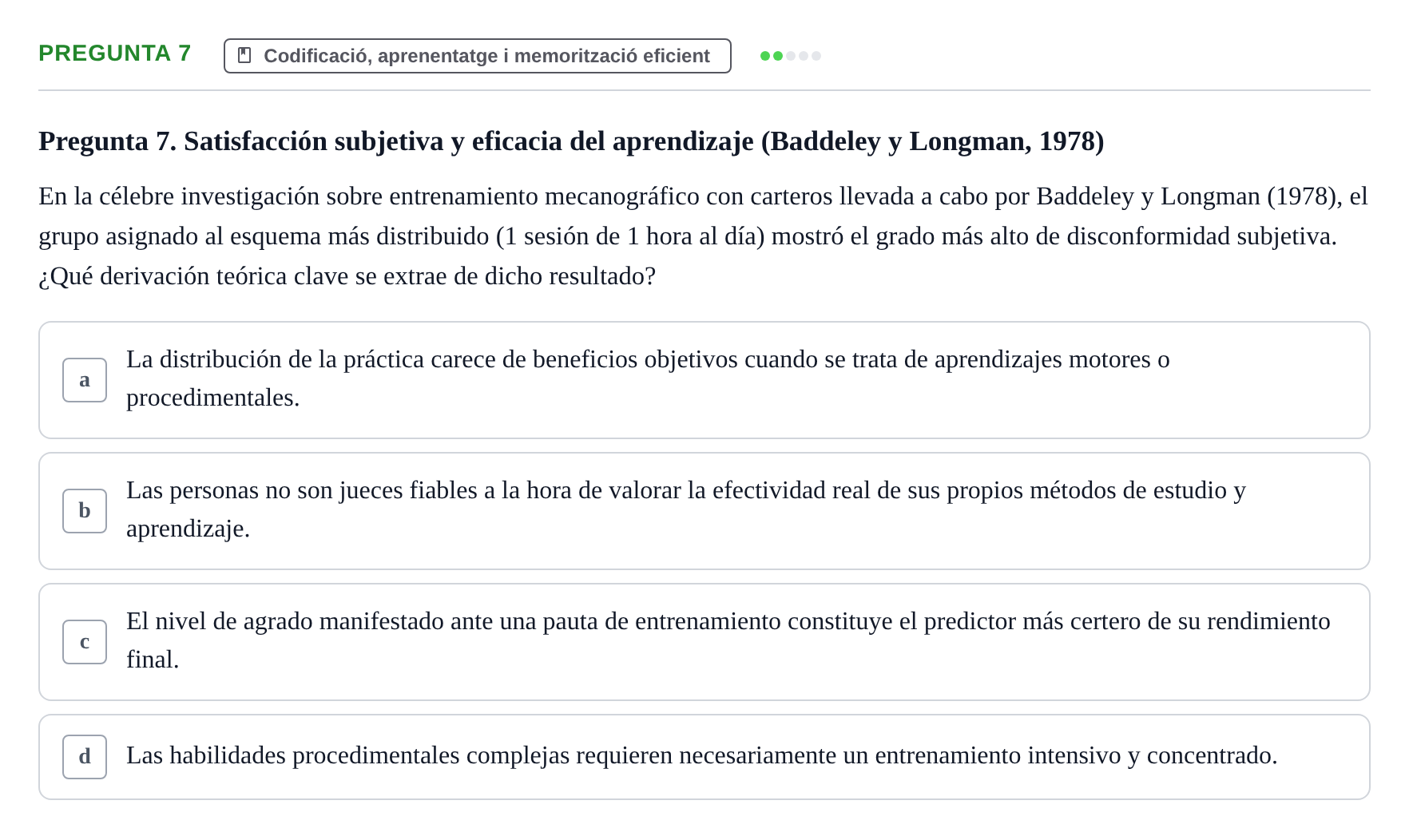 Enunciado: Pregunta 7 · Memoria I Representació UB 2008