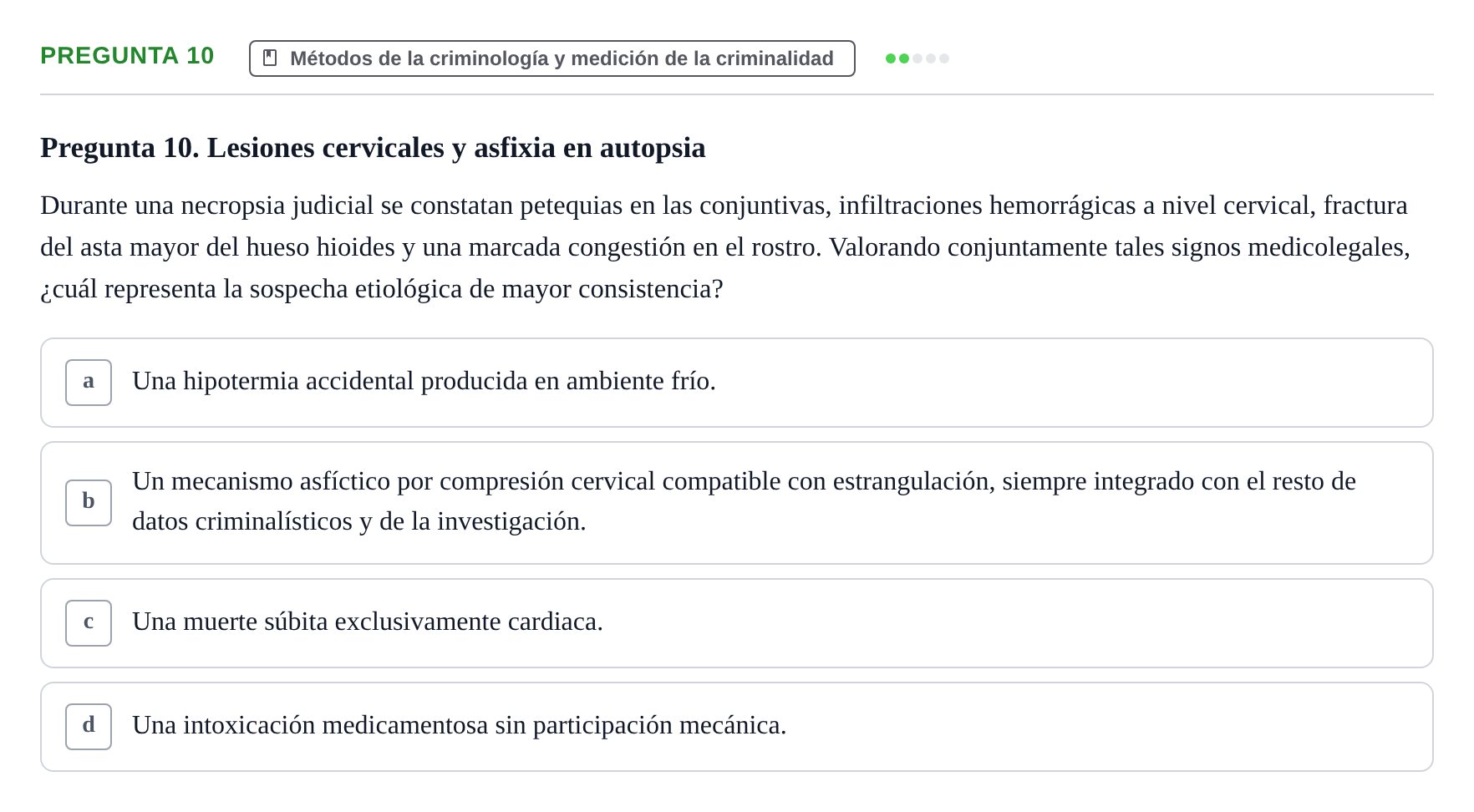 Enunciado: Pregunta 10