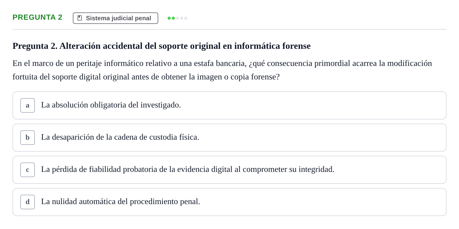 Enunciado: Pregunta 2