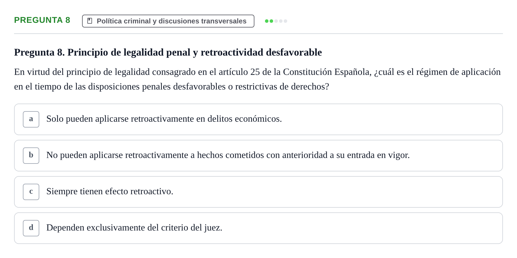 Enunciado: Pregunta 8