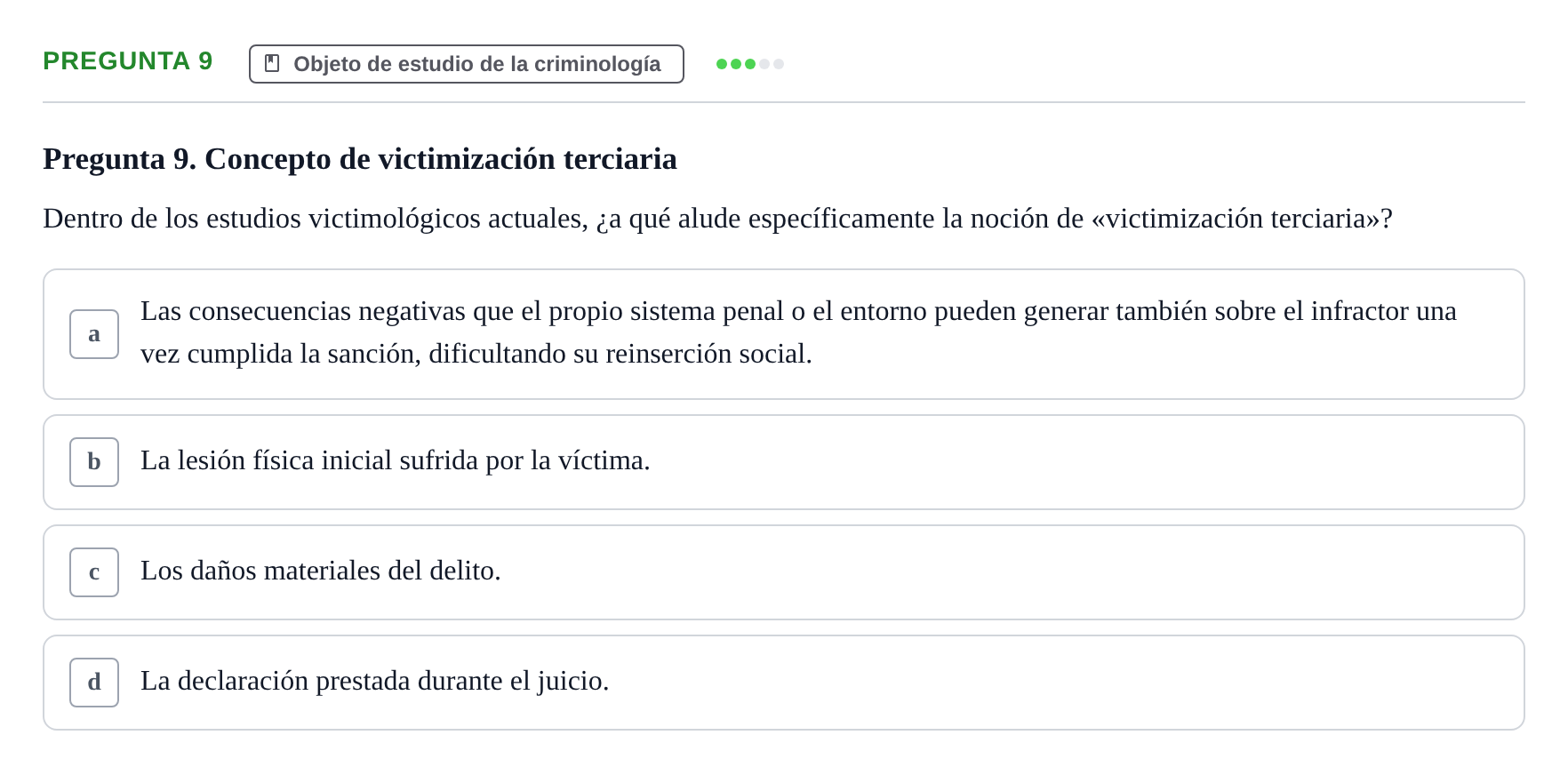 Enunciado: Pregunta 9