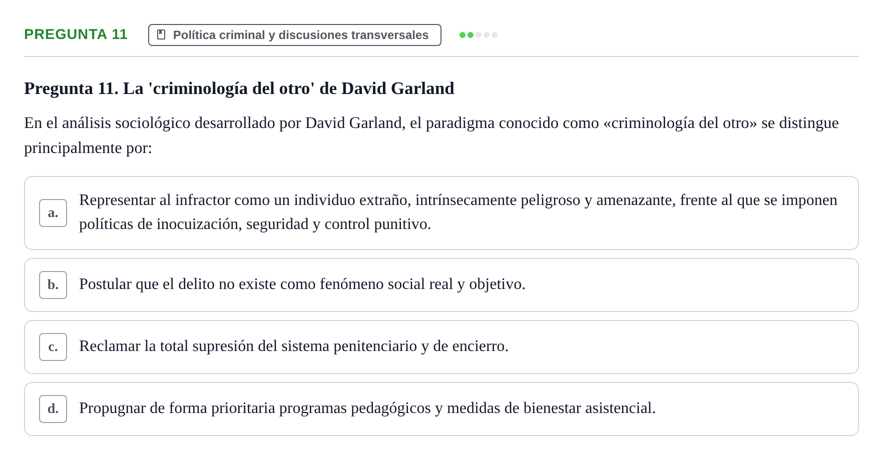 Enunciado: Pregunta 11