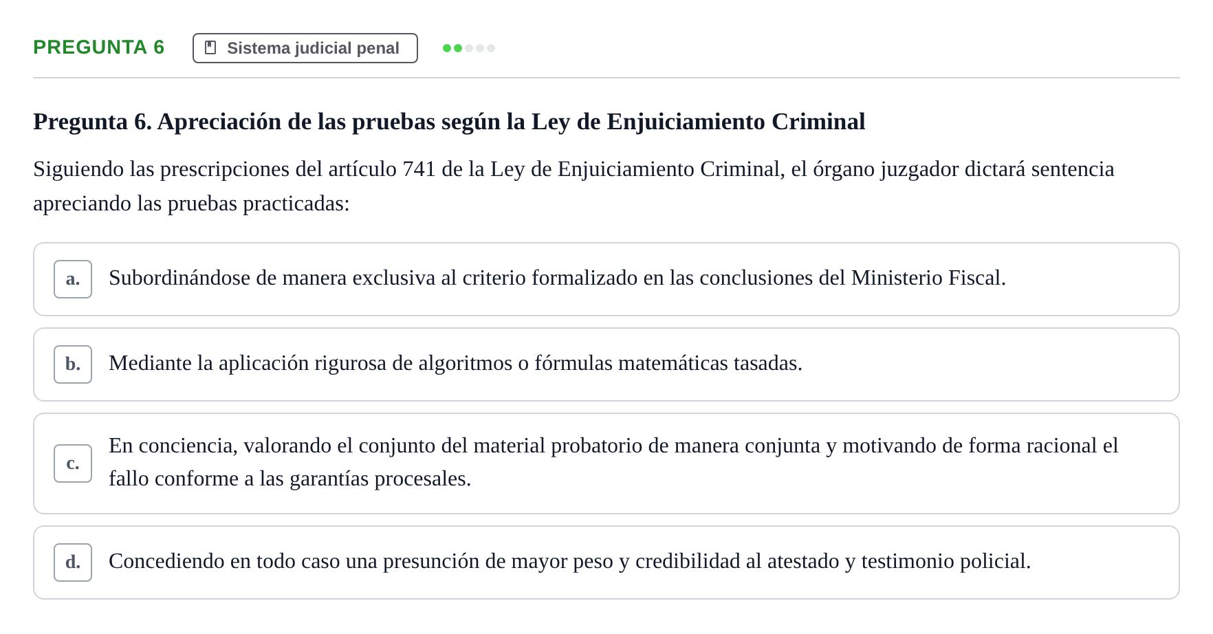 Enunciado: Pregunta 6