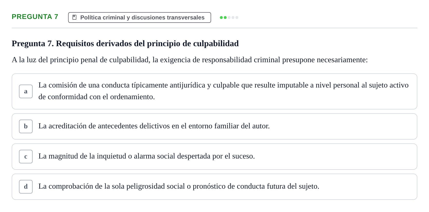 Enunciado: Pregunta 7