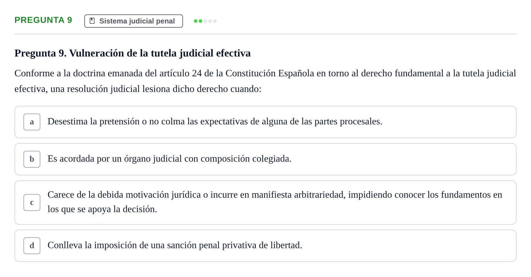 Enunciado: Pregunta 9