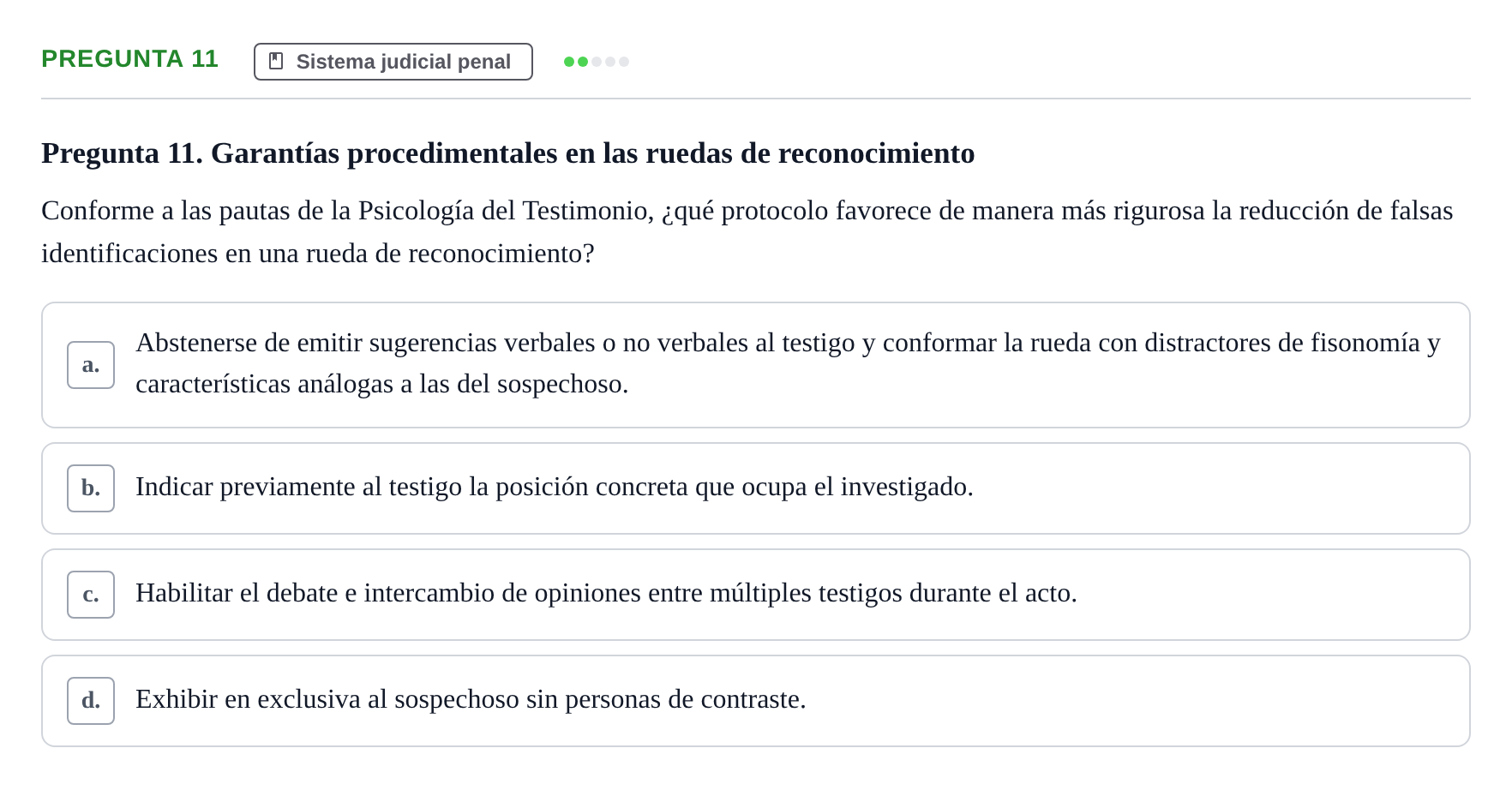 Enunciado: Pregunta 11