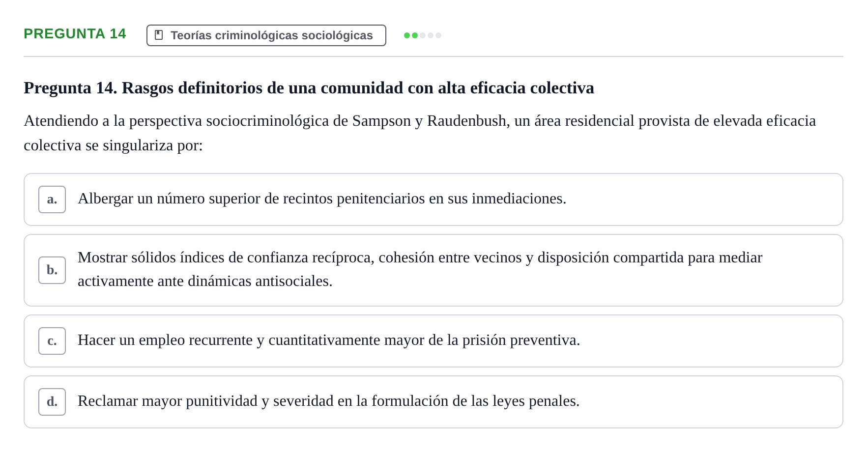 Enunciado: Pregunta 14