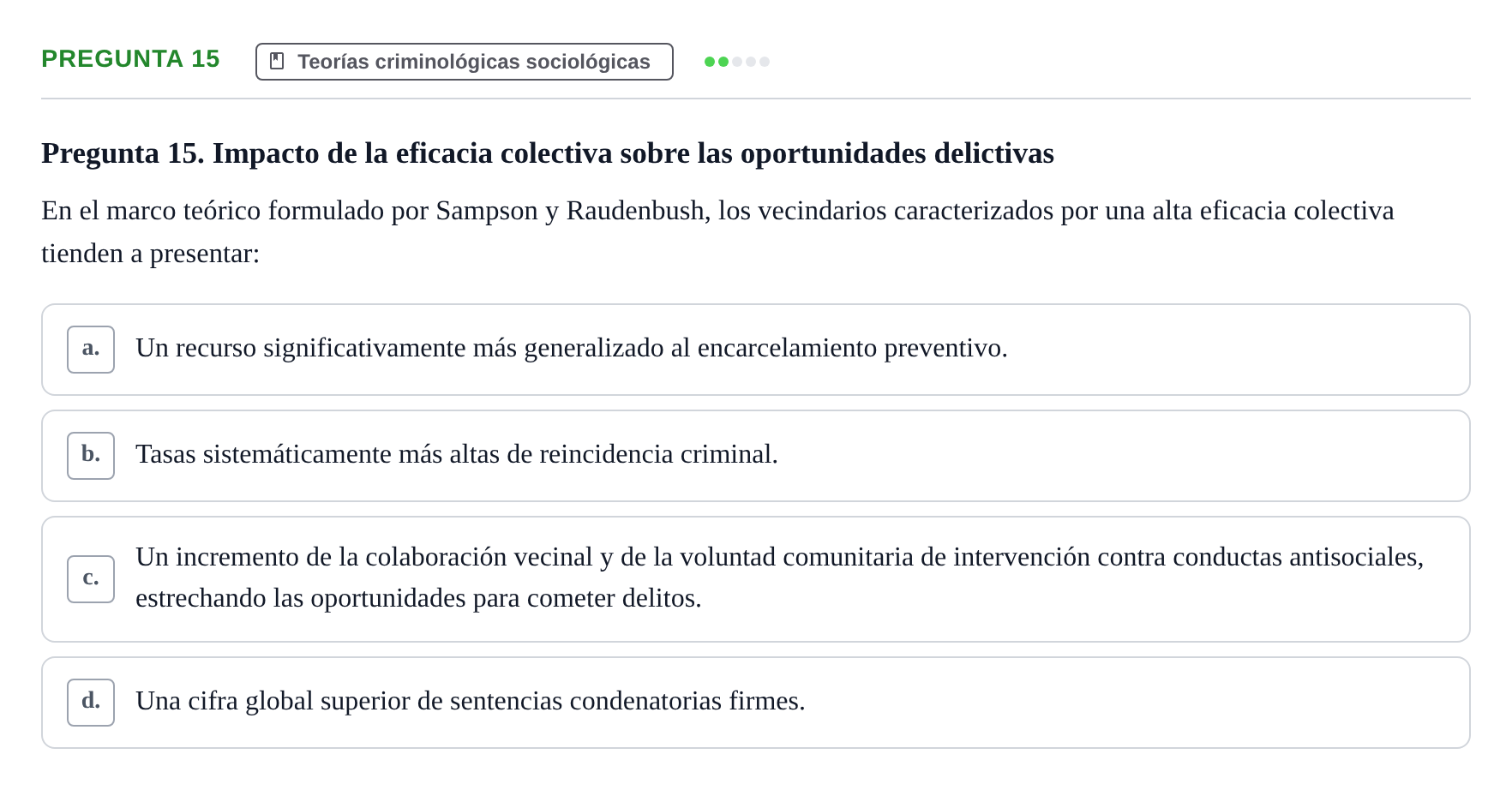 Enunciado: Pregunta 15