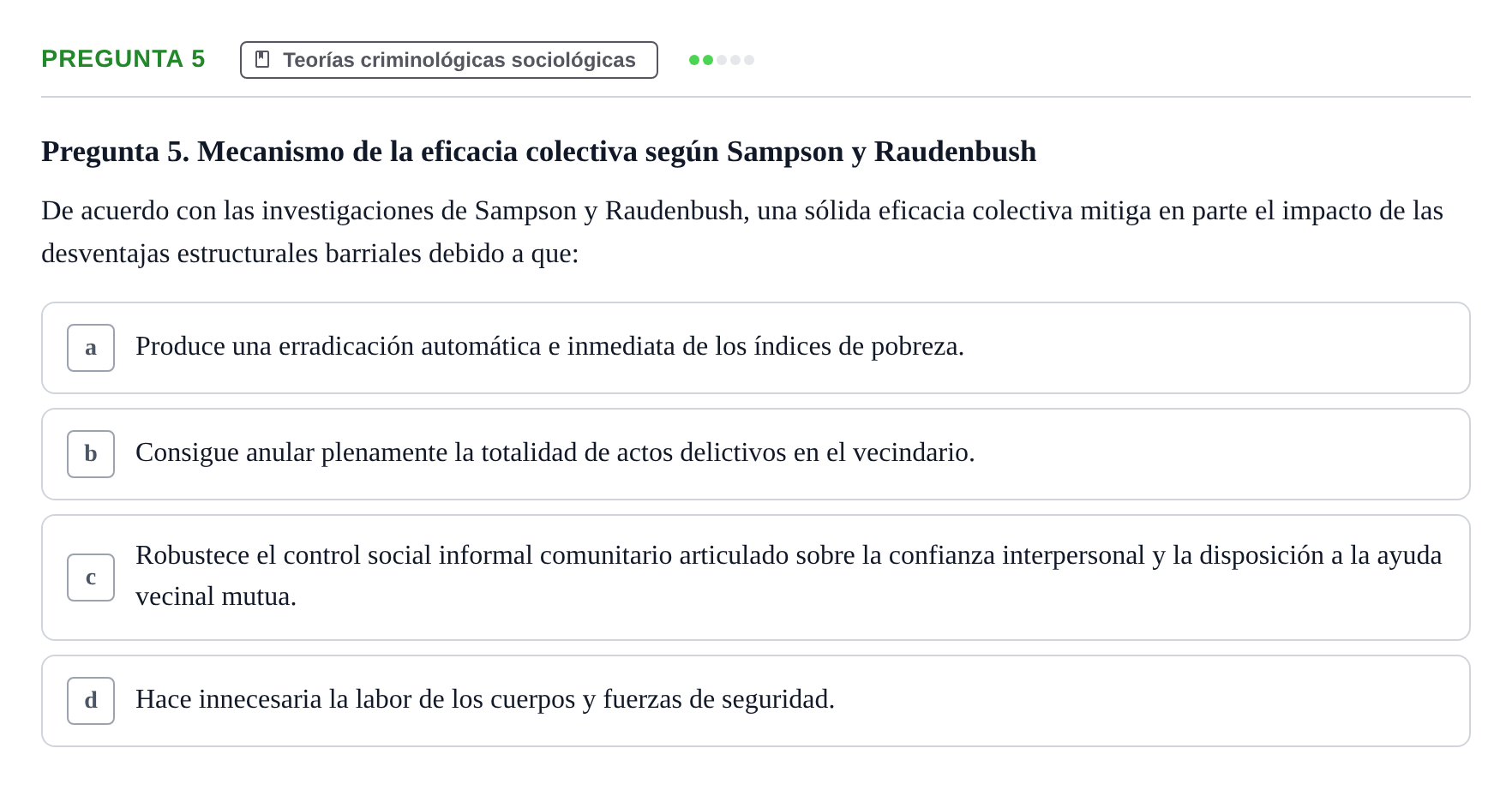 Enunciado: Pregunta 5