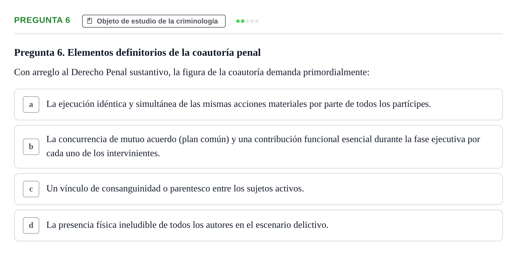 Enunciado: Pregunta 6
