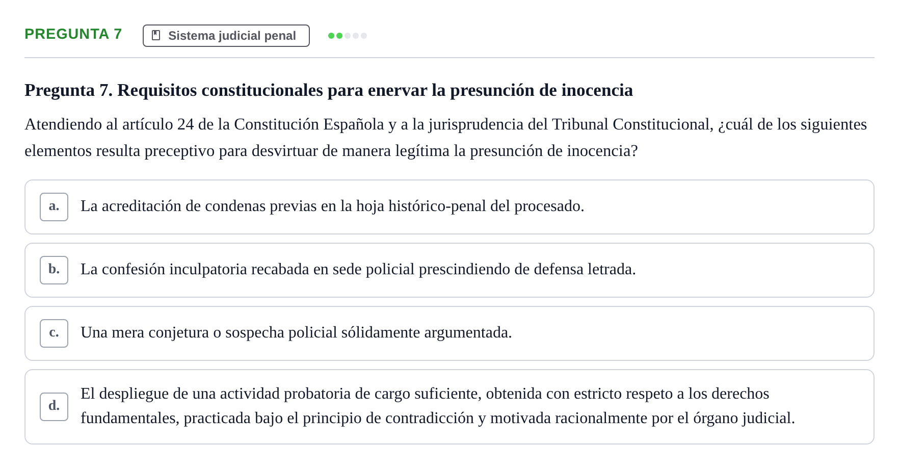 Enunciado: Pregunta 7