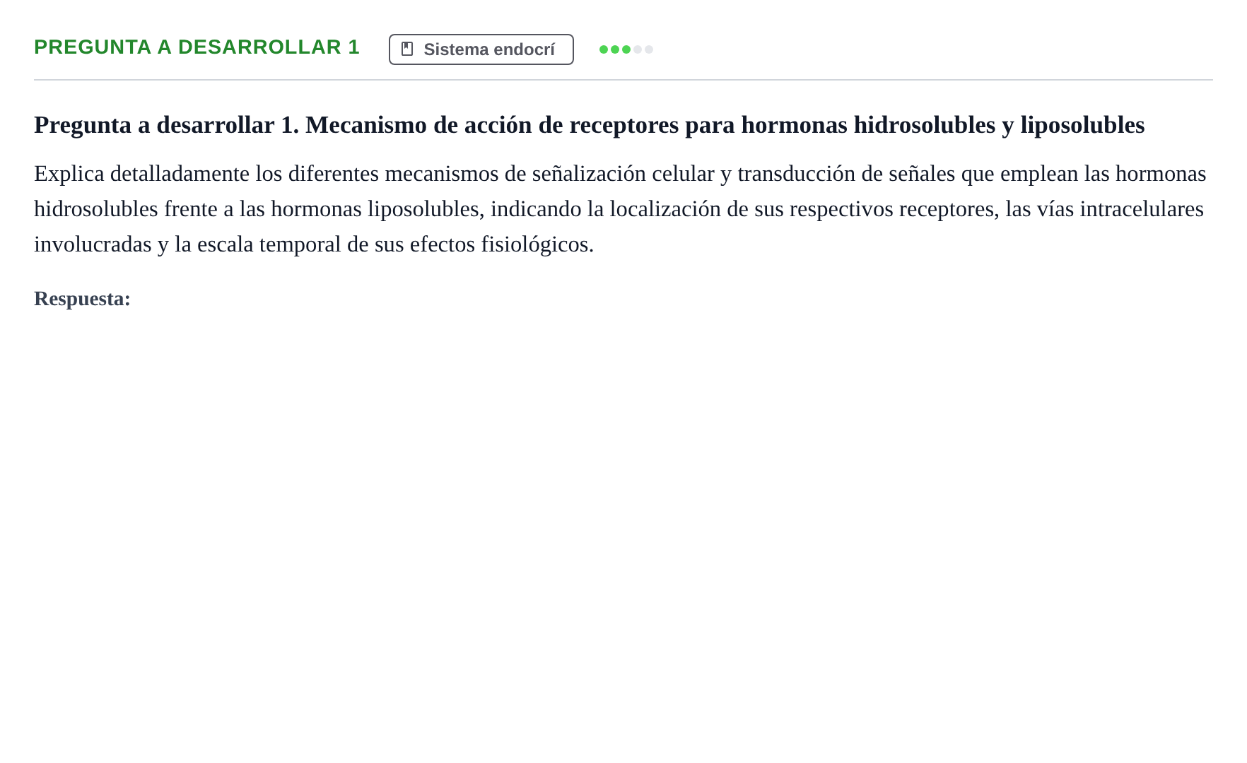 Enunciado: Pregunta a desarrollar 1 · Biología UB Examen Parcial 2 - Modelo 1