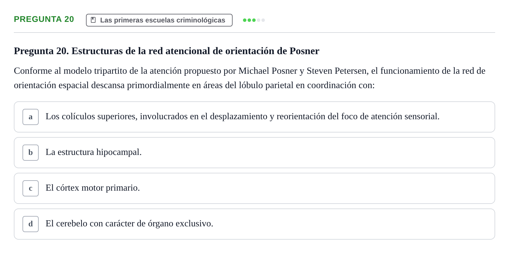 Enunciado: Pregunta 20