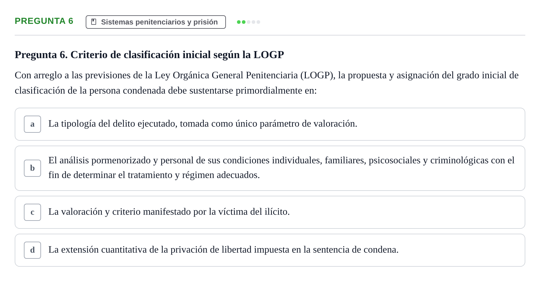 Enunciado: Pregunta 6