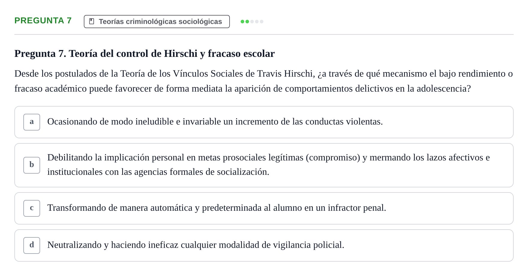 Enunciado: Pregunta 7