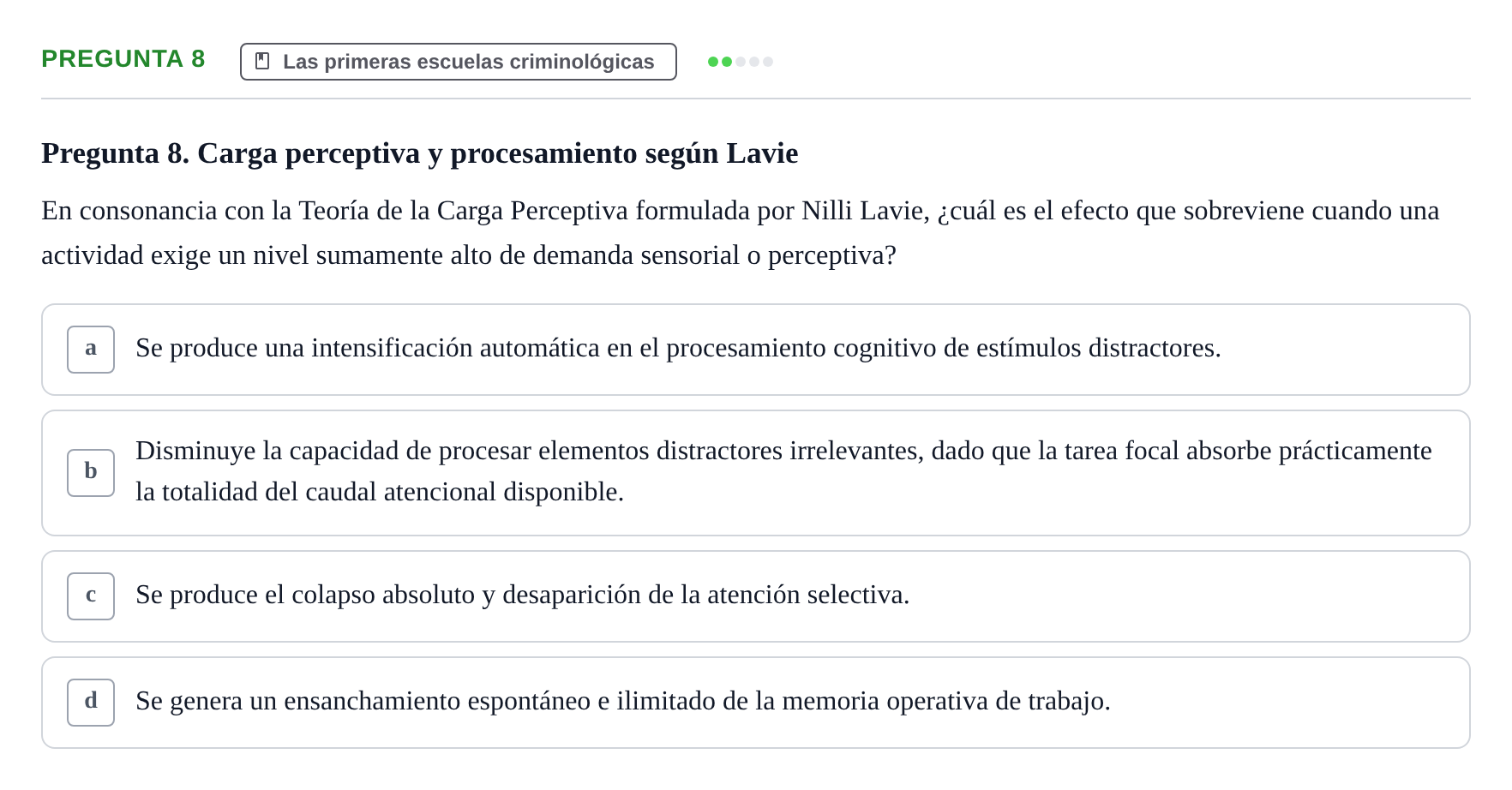 Enunciado: Pregunta 8