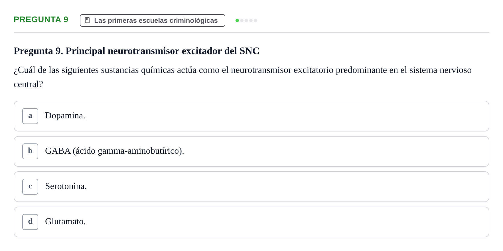Enunciado: Pregunta 9