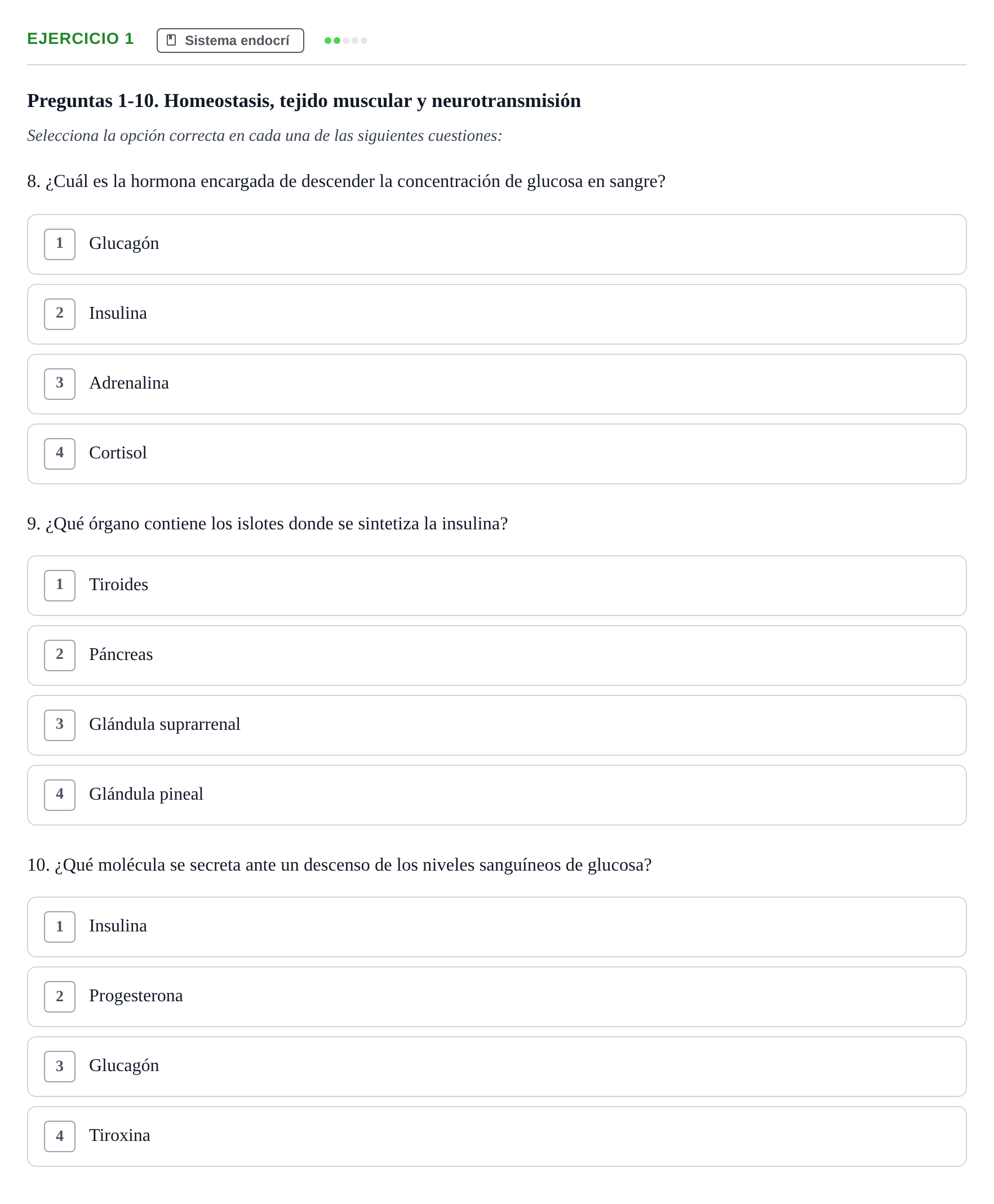 Enunciado: Ejercicio 1 - Sistema endocrí · Biología UB Examen Parcial 2 - Modelo 3