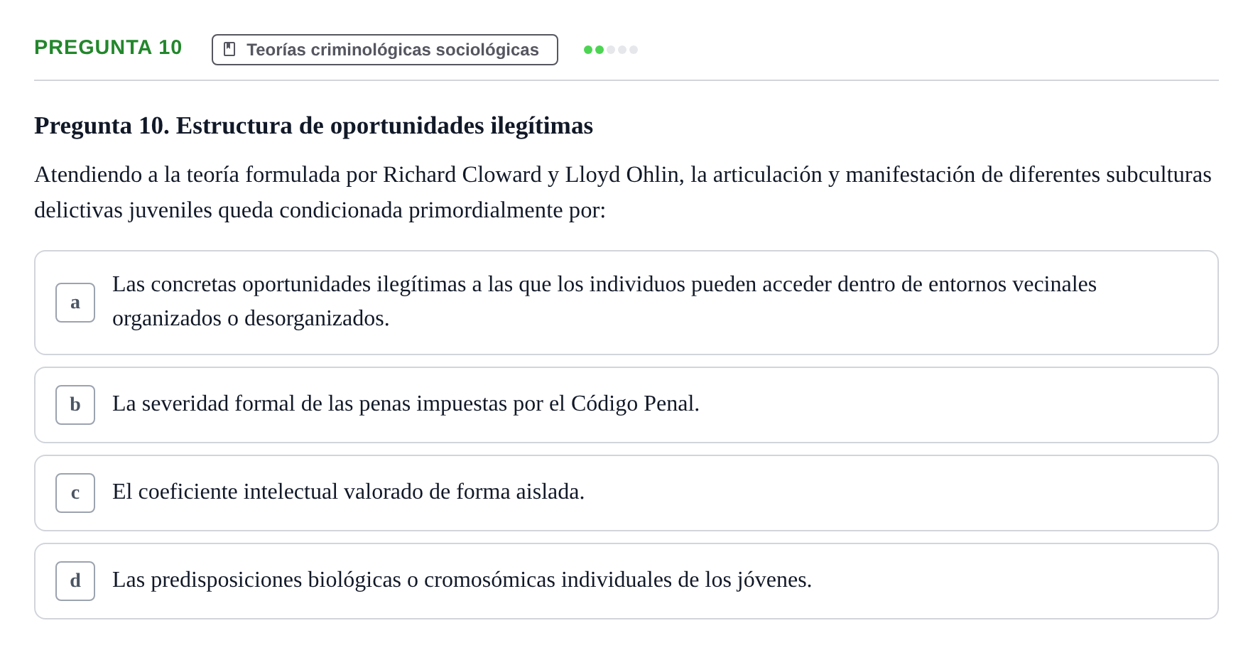 Enunciado: Pregunta 10