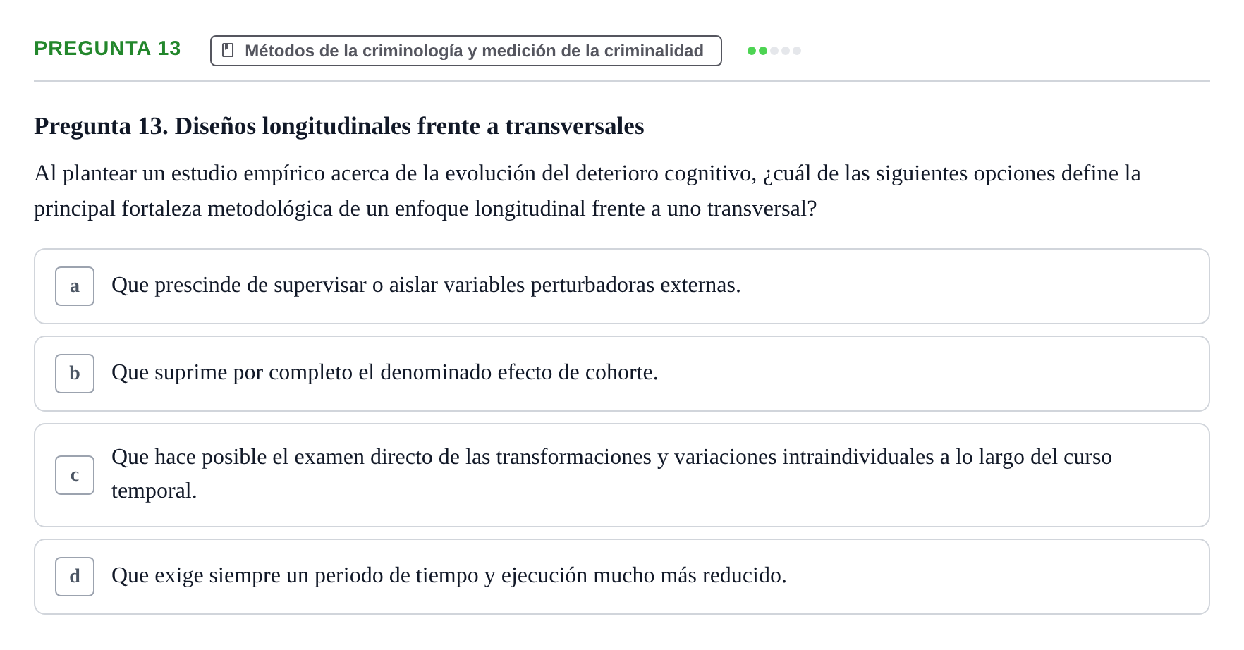 Enunciado: Pregunta 13