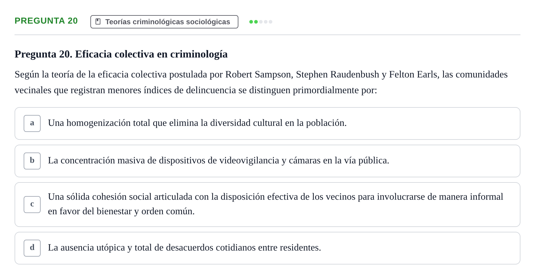 Enunciado: Pregunta 20