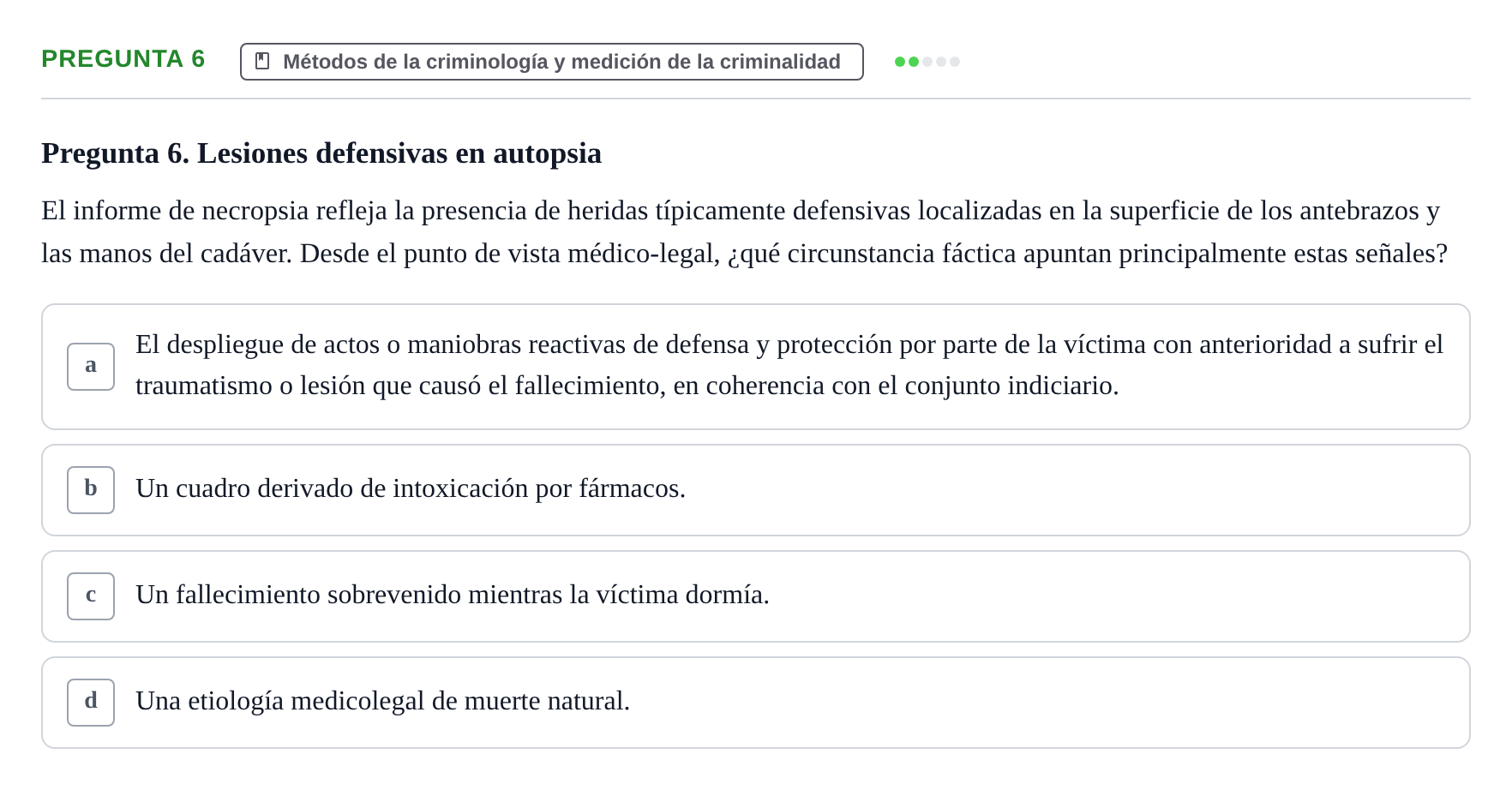Enunciado: Pregunta 6