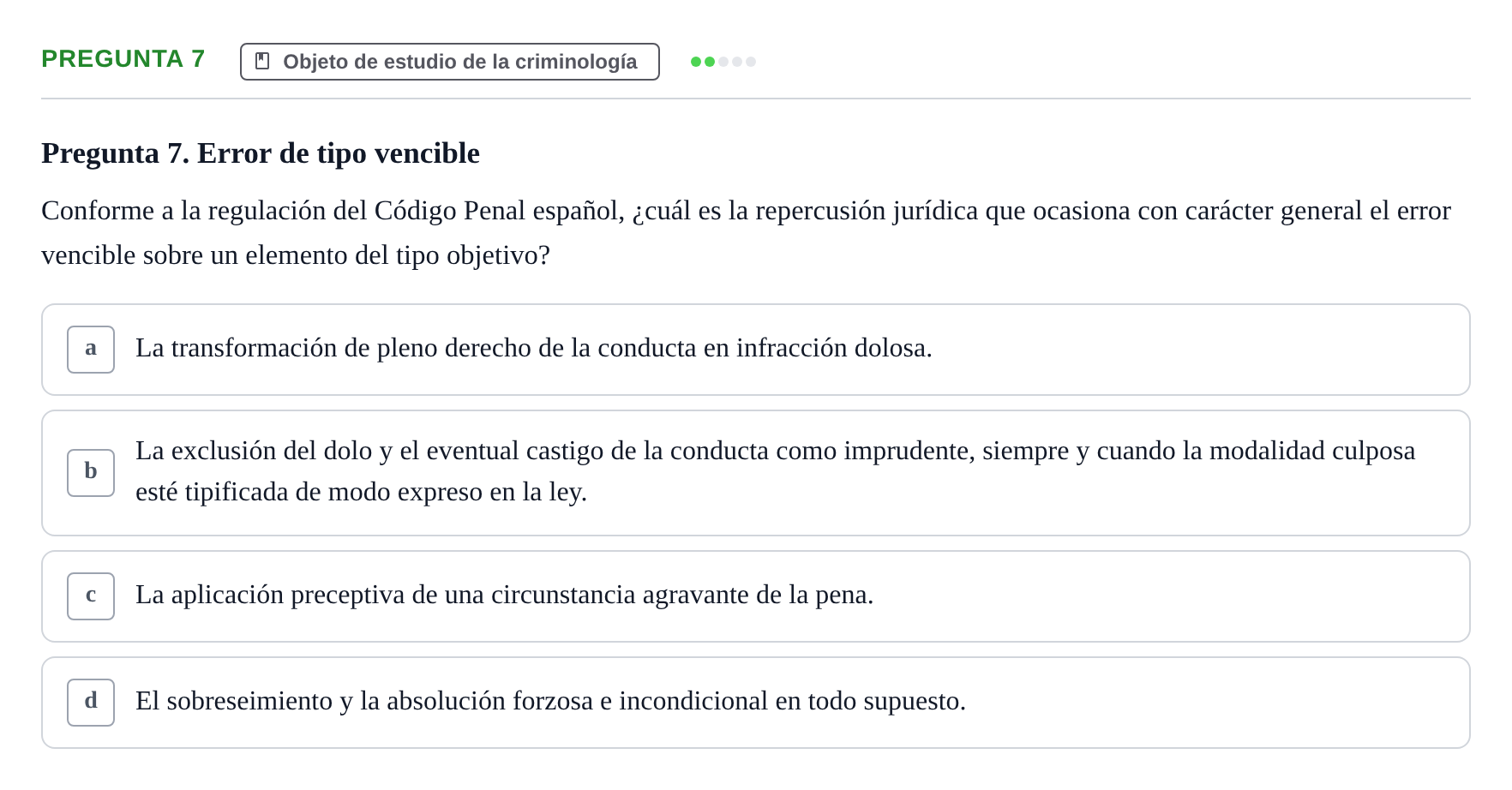 Enunciado: Pregunta 7