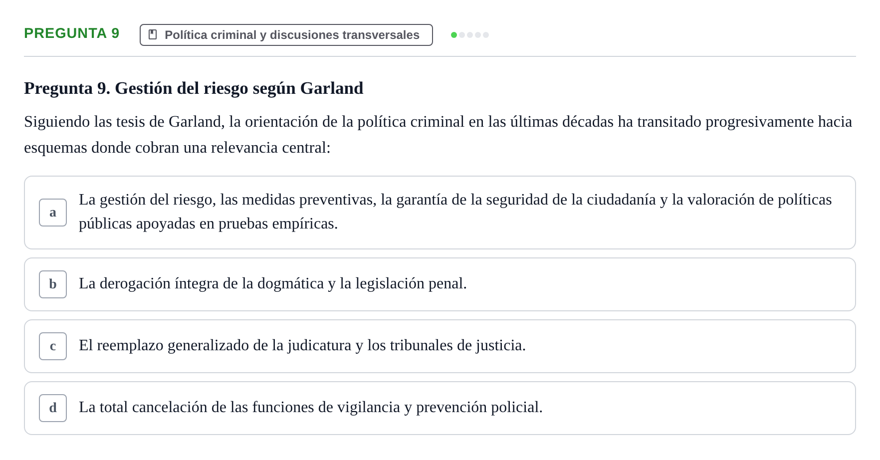 Enunciado: Pregunta 9