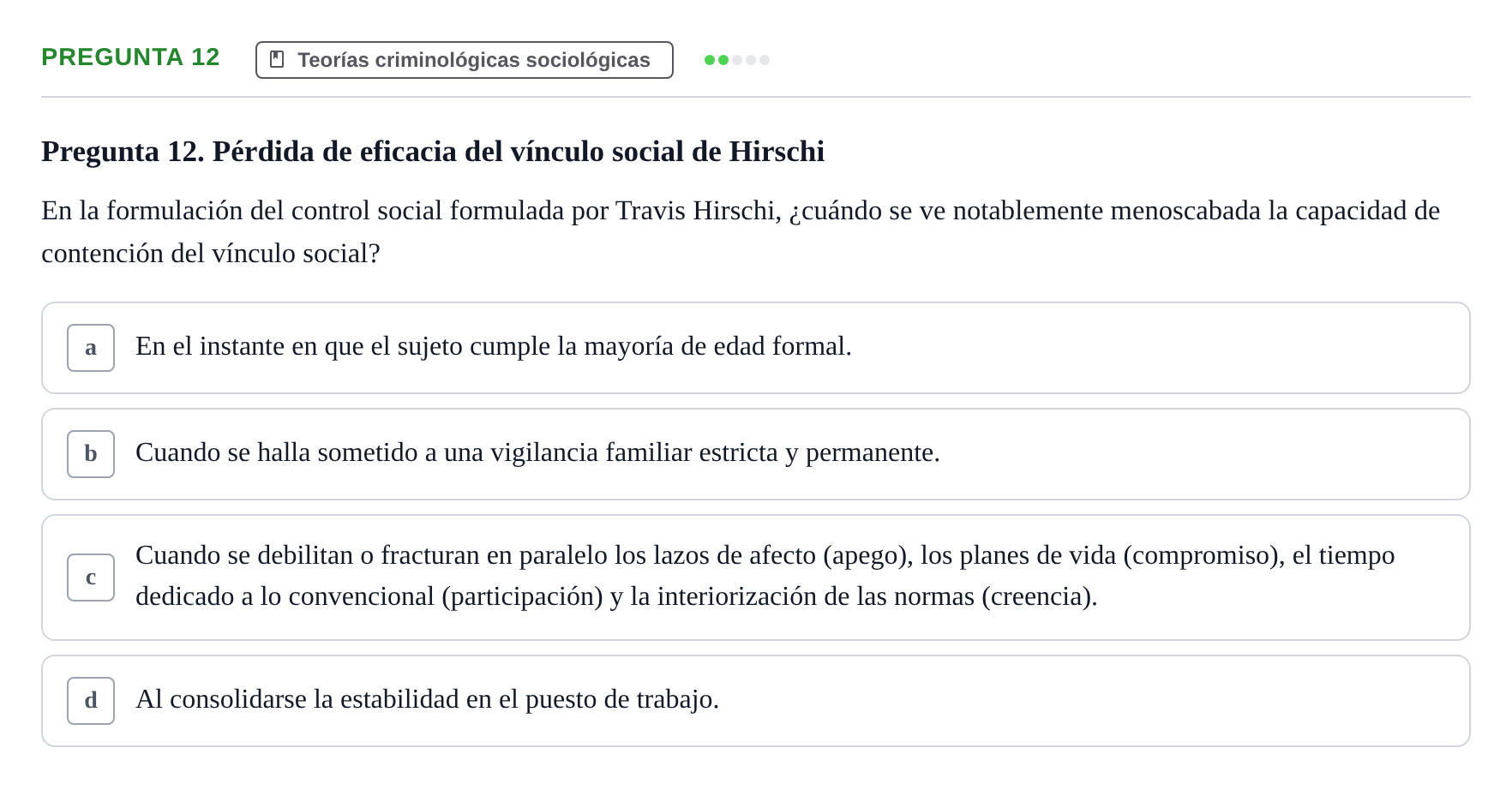Enunciado: Pregunta 12