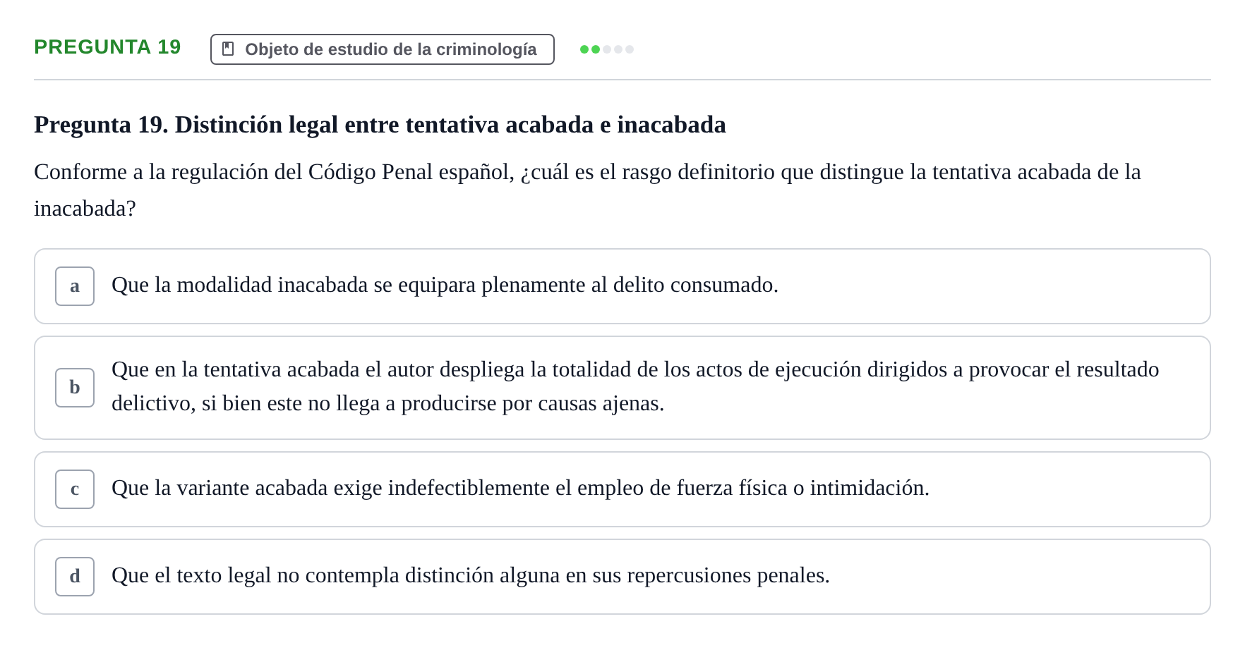 Enunciado: Pregunta 19