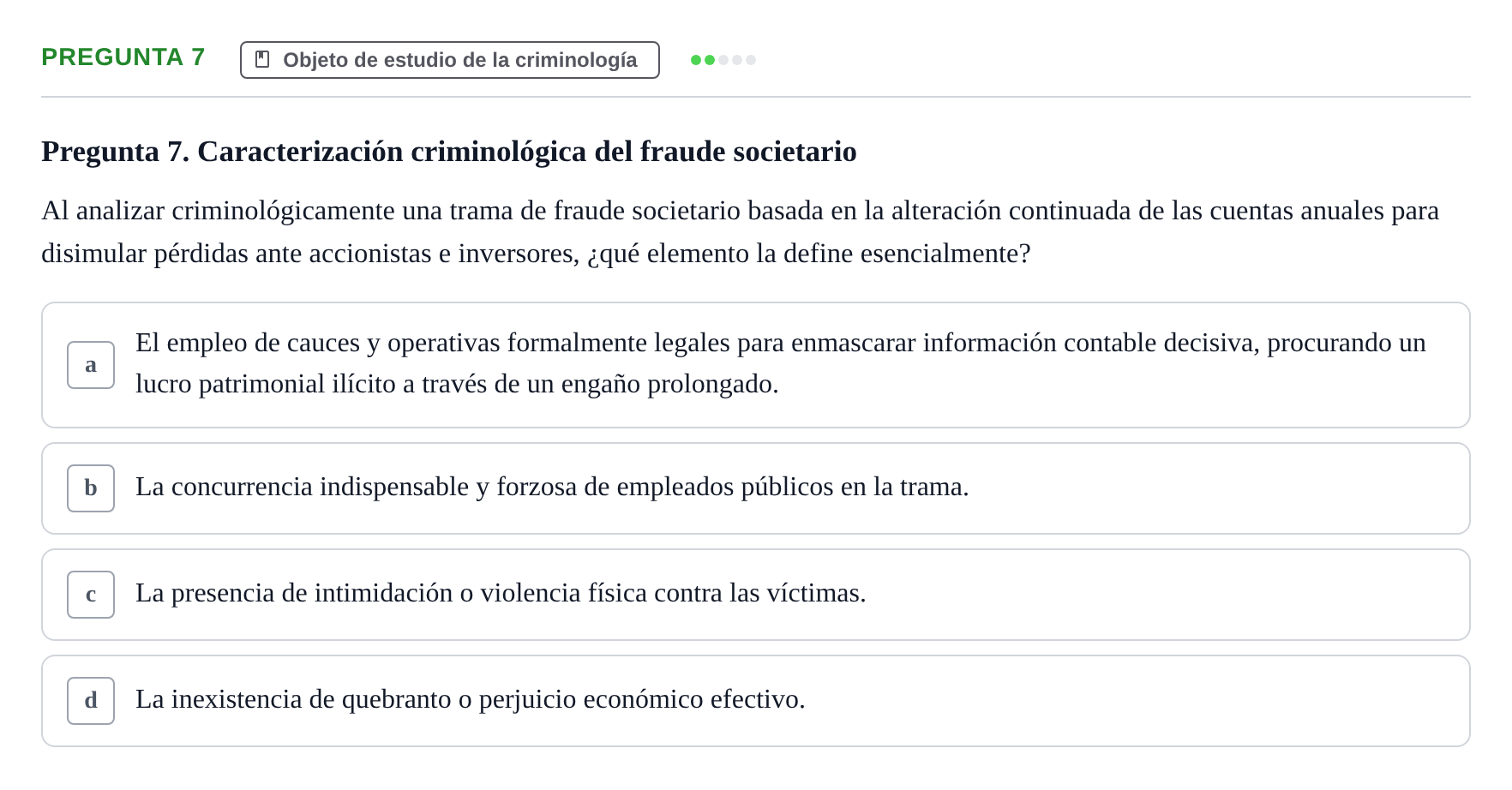 Enunciado: Pregunta 7