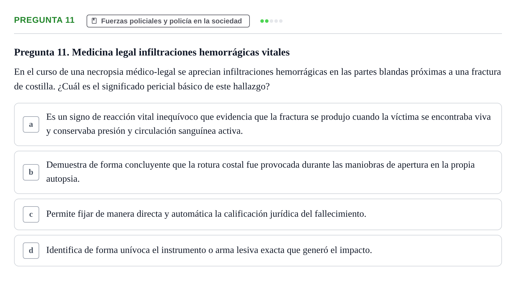Enunciado: Pregunta 11
