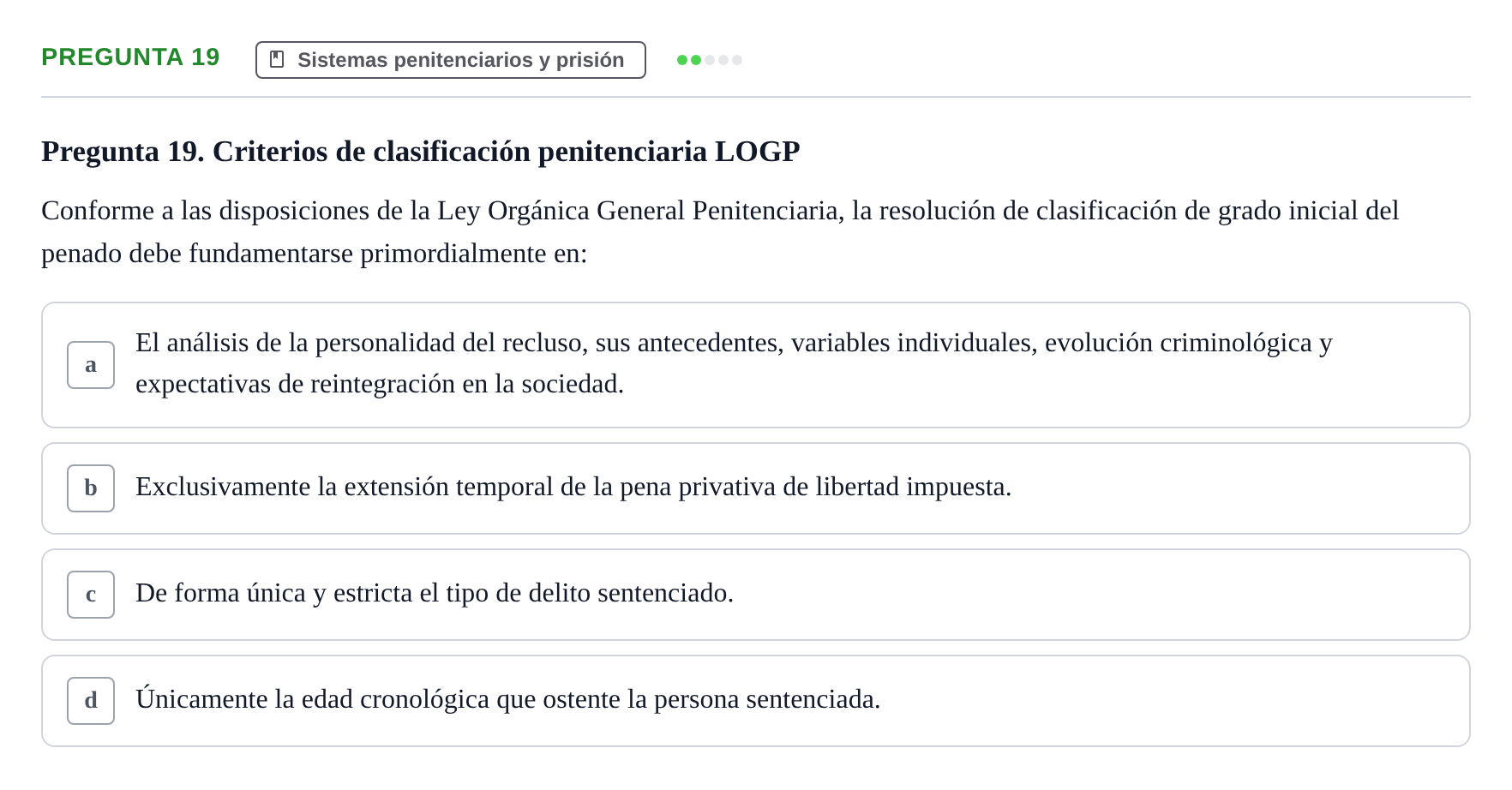 Enunciado: Pregunta 19